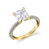 Cushion Cut Classic Pave Engagement Ring - Braylin