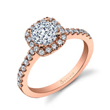 Cushion Cut Classic Halo Engagement Ring - Chantelle