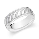 Men's Detailed Milgrain Wedding Band-119-00681