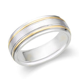 Mens Two-Tone Wedding Ring-119-01616