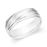 Men's Diagonal Cut Wedding Band-119-00658