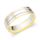 Mens Two-Tone Wedding Ring-119-01587