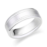 Mens Diamond Cut Wedding Band-119-01095