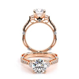 PARISIAN-124R Round three stone engagement Ring