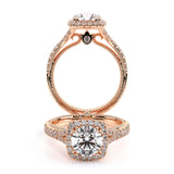 COUTURE-0424CU Round halo engagement Ring