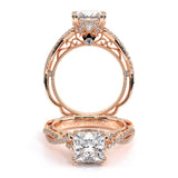 VENETIAN-5078P Princess vintage engagement Ring