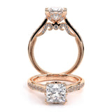 INSIGNIA-7107P Princess halo engagement Ring