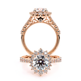 VENETIAN-5084R Round halo engagement Ring