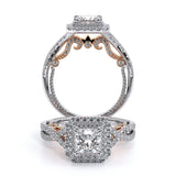 INSIGNIA-7084P Princess halo engagement Ring
