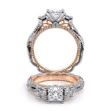 VENETIAN-5069P Princess three stone engagement Ring