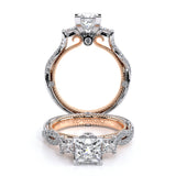 COUTURE-0423P Princess three stone engagement Ring