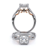 INSIGNIA-7099P Princess halo engagement Ring
