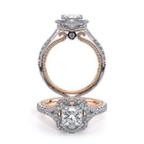 COUTURE-0444P Princess halo engagement Ring