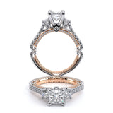 COUTURE-0470P Princess three stone engagement Ring