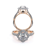 PARISIAN-157R Round halo engagement Ring