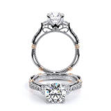 PARISIAN-124R Round three stone engagement Ring