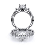 VENETIAN-5013PEAR Pear three stone engagement Ring