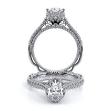 VENETIAN-5070DOV Oval pave engagement Ring
