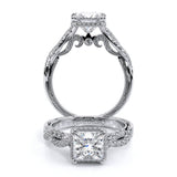 INSIGNIA-7099P Princess halo engagement Ring