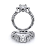 COUTURE-0450P Princess three stone engagement Ring