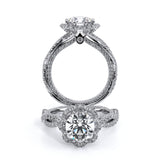 COUTURE-0466R Round pave engagement Ring