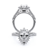 VENETIAN-5084PS Pear halo engagement Ring