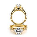 PARISIAN-124R Round three stone engagement Ring