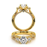 COUTURE-0450R Round three stone engagement Ring
