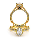 VENETIAN-5070DOV Oval pave engagement Ring