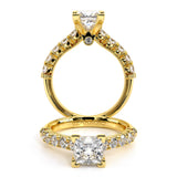 Renaissance-955P Princess solitaire engagement Ring